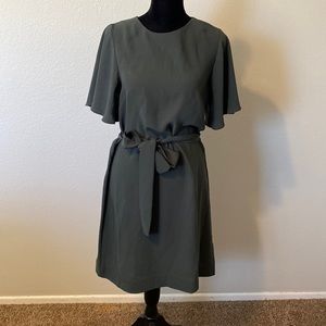H&M Olive Short Sleeve Mini Dress